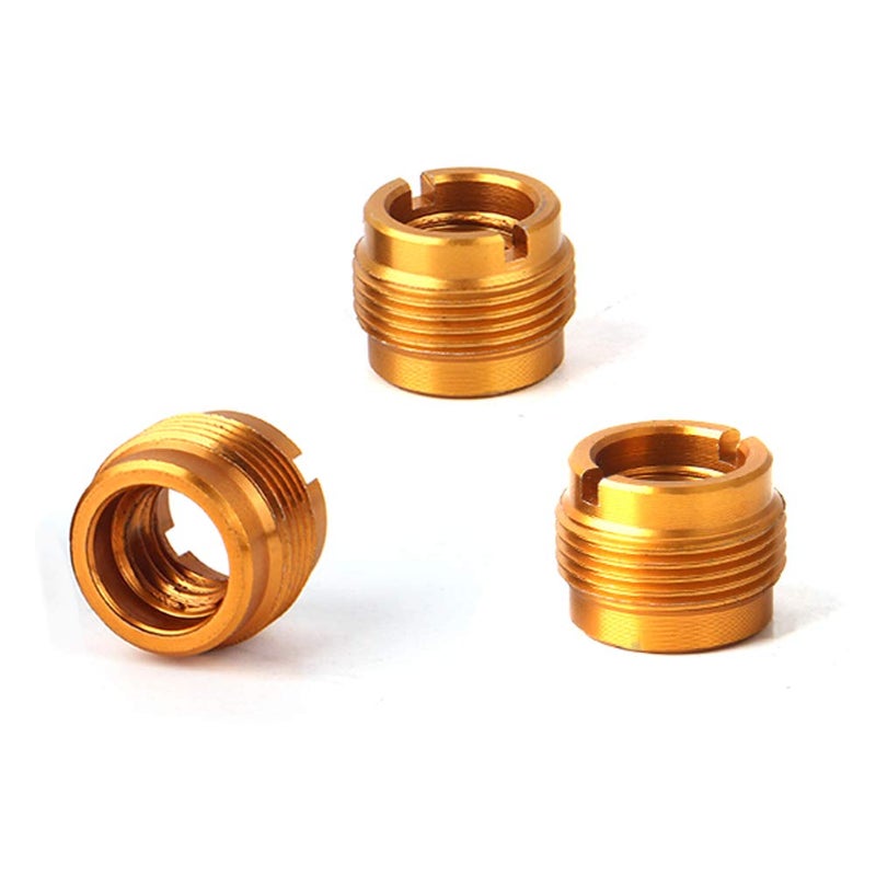 lasenersm 3 Pieces 5/8" Male to 3/8" Female Threaded Nut Screw Adapters Microphone Clip Holder Nut Adapters For Mic Micphone Stand - Image 1